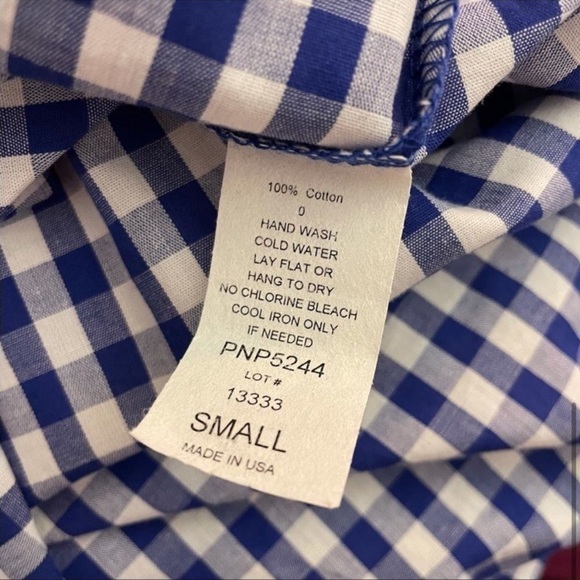 Blue Checked Shift Dress - Picture 5 of 5